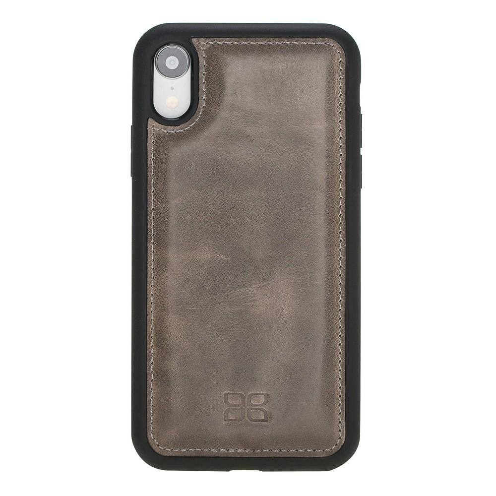 Bouletta Flex Cover Back Leder Case für iPhone XR Vegatal Tan