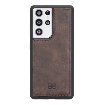 BOULETTA FLEX COVER BACK LEDER CASE FÜR SAMSUNG GALAXY S21 ULTRA- Dark Brown