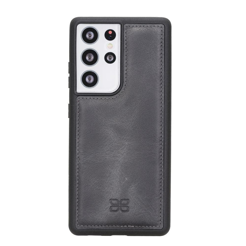 BOULETTA FLEX COVER BACK LEDER CASE FÜR SAMSUNG GALAXY S21 Ultra- Gray