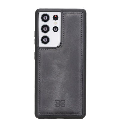 BOULETTA FLEX COVER BACK LEDER CASE FÜR SAMSUNG GALAXY S21 Ultra- Gray