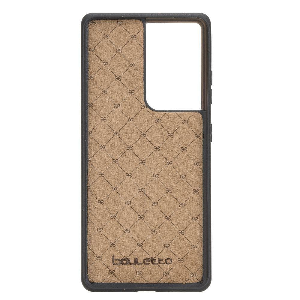 BOULETTA FLEX COVER BACK LEDER CASE FÜR SAMSUNG GALAXY S21 Ultra- Tan