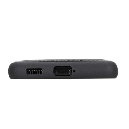 BOULETTA FLEX COVER BACK LEDER CASE MIT KARTENFACH FÜR SAMSUNG GALAXY S21 ULTRA  - Grey
