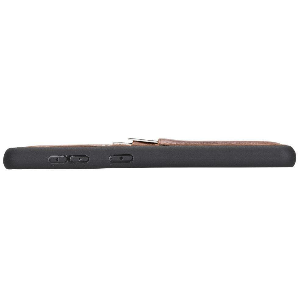 BOULETTA FLEX COVER BACK LEDER CASE MIT KARTENFACH FÜR SAMSUNG GALAXY S21 ULTRA  - Tan