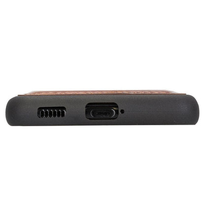 BOULETTA FLEX COVER BACK LEDER CASE MIT KARTENFACH FÜR SAMSUNG GALAXY S21 ULTRA  - Tan