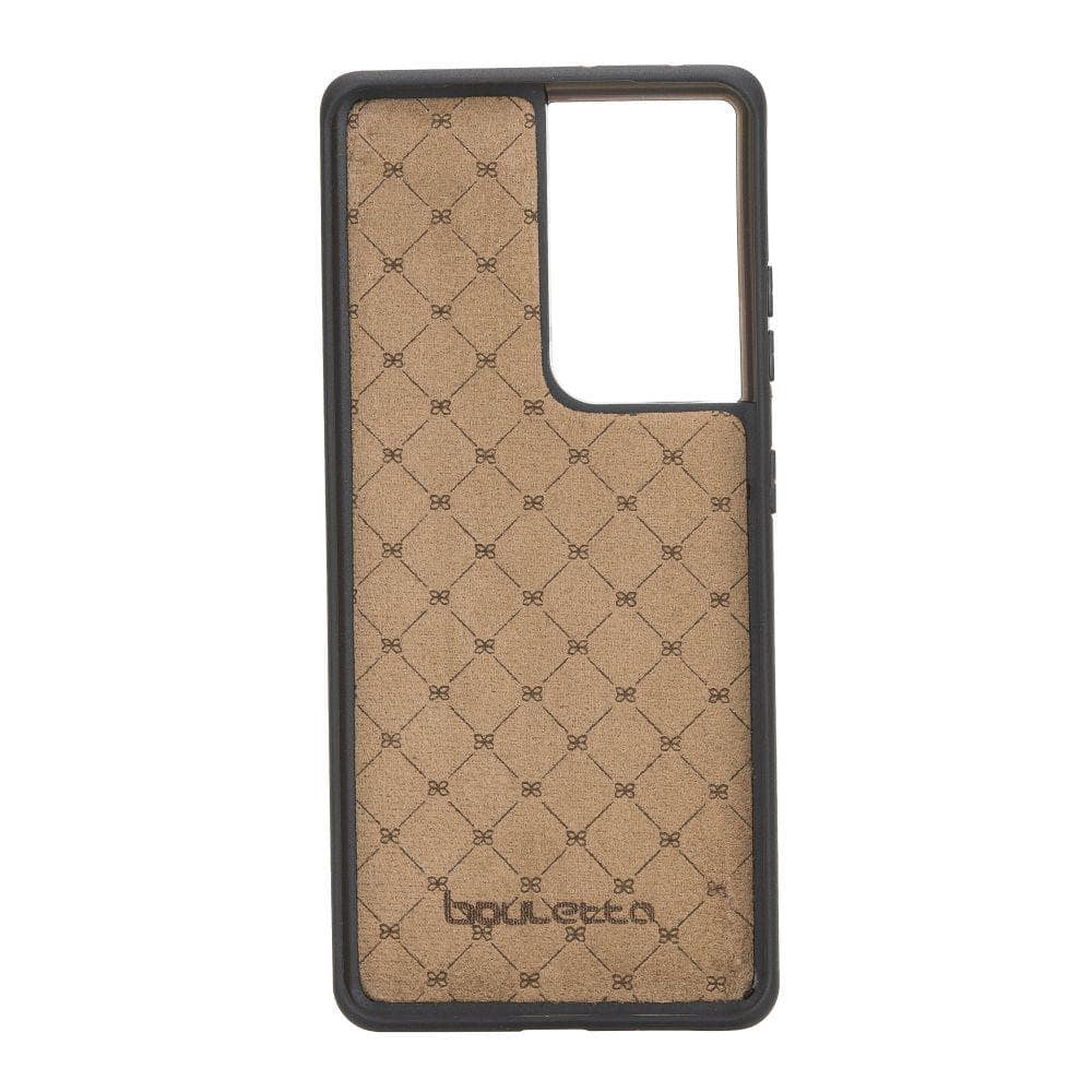 BOULETTA FLEX COVER BACK LEDER CASE MIT KARTENFACH FÜR SAMSUNG GALAXY S21 ULTRA  - Tan