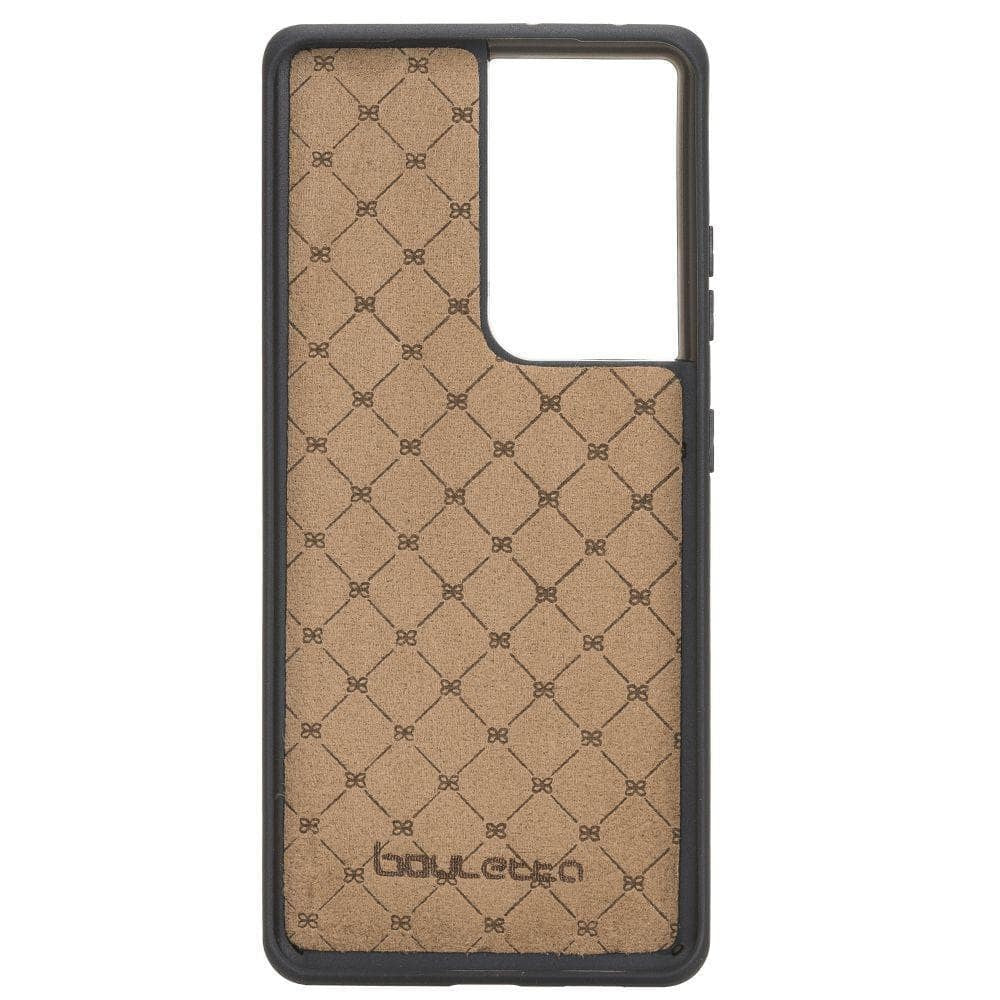BOULETTA FLEX COVER BACK LEDER CASE MIT KARTENFACH FÜR SAMSUNG GALAXY S21 ULTRA - Black