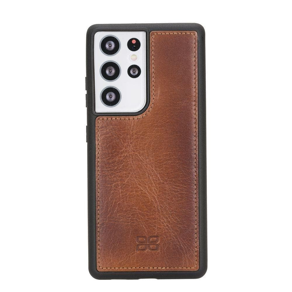 BOULETTA MAGNETISCHE ABNEHMBARE HANDYHÜLLE AUS LEDER MIT RFID-BLOCKER FÜR GALAXY S21 ULTRA- Tan
