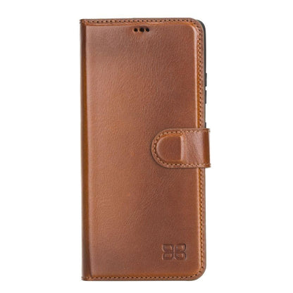 BOULETTA MAGNETISCHE ABNEHMBARE HANDYHÜLLE AUS LEDER MIT RFID-BLOCKER FÜR GALAXY S21 ULTRA- Tan