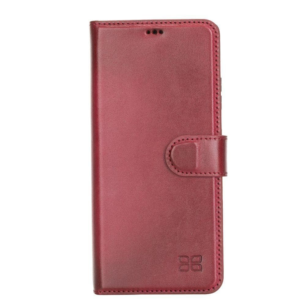 BOULETTA MAGNETISCHE ABNEHMBARE HANDYHÜLLE AUS LEDER MIT RFID-BLOCKER FÜR SAMSUNG GALAXY S21 ULTRA  - Red