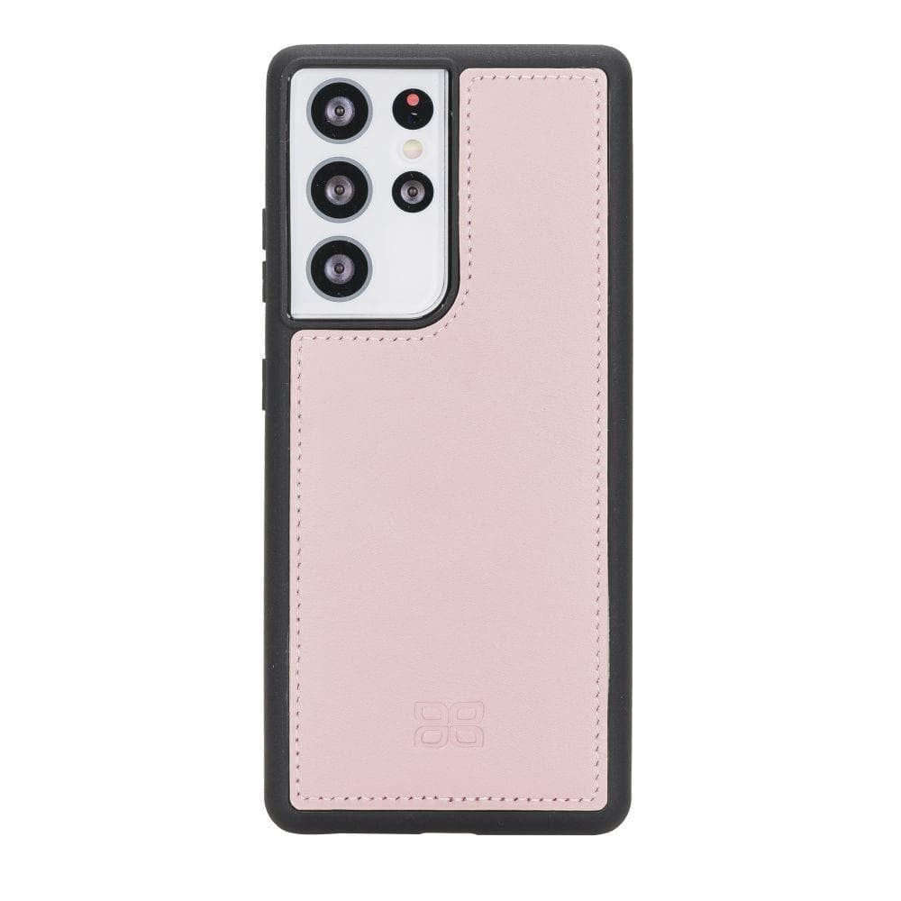 BOULETTA MAGNETISCHE ABNEHMBARE HANDYHÜLLE AUS LEDER MIT RFID-BLOCKER FÜR SAMSUNG GALAXY S21 ULTRA - Pink