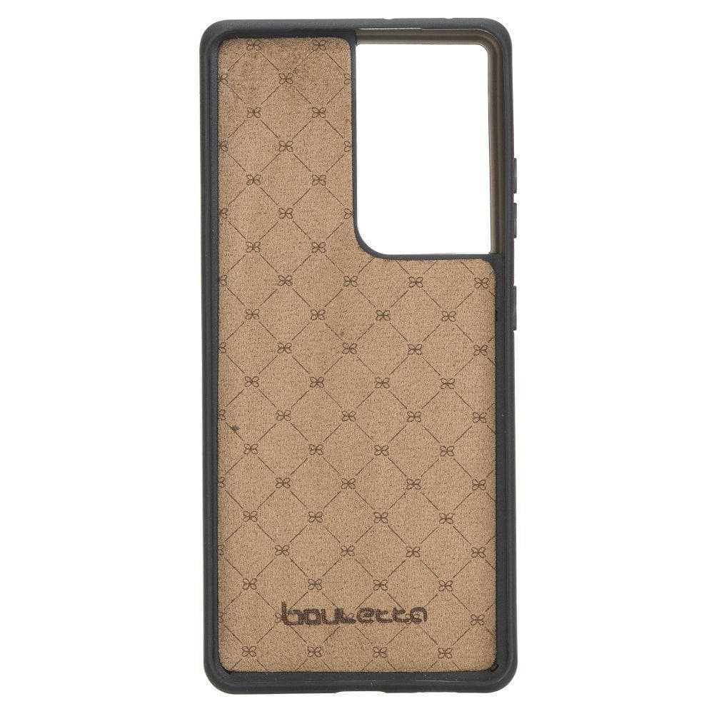 BOULETTA MAGNETISCHE ABNEHMBARE HANDYHÜLLE AUS LEDER MIT RFID-BLOCKER FÜR SAMSUNG GALAXY S21 ULTRA | Detachable Wallet - Black