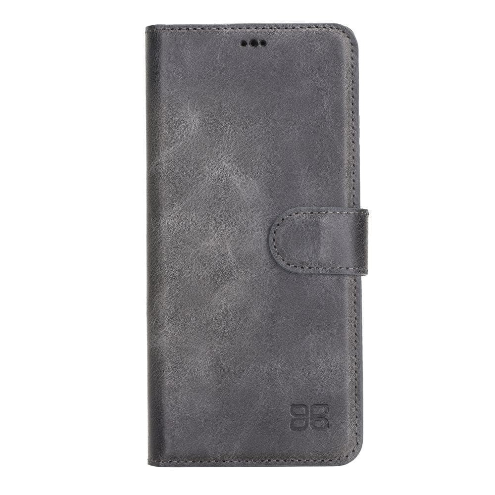 BOULETTA MAGNETISCHE ABNEHMBARE HANDYHÜLLE AUS LEDER MIT RFID-BLOCKER FÜR SAMSUNG GALAXY S21 ULTRA- Gray