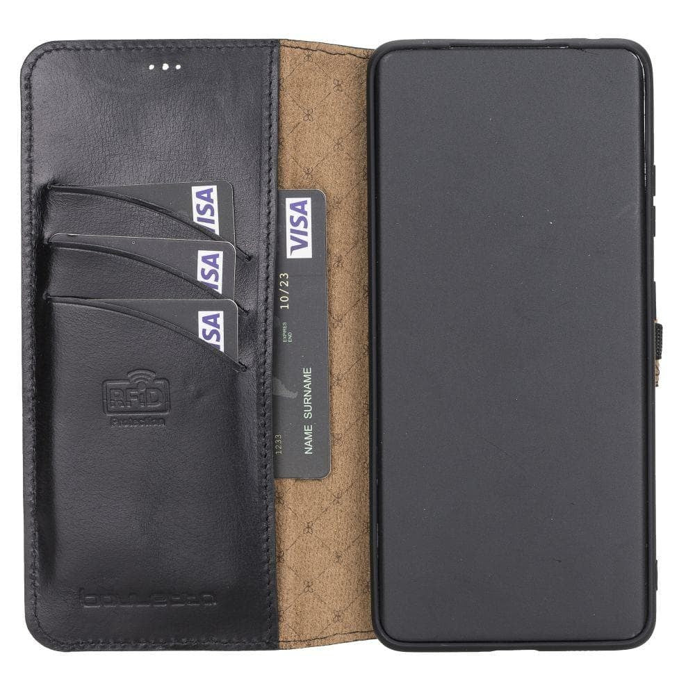 BOULETTA WALLET FOLIO CASE ID SLOT MIT RFID SAMSUNG GALAXY S21 ULTRA - Black