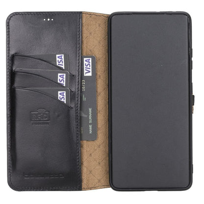 BOULETTA WALLET FOLIO CASE ID SLOT MIT RFID SAMSUNG GALAXY S21 ULTRA - Black