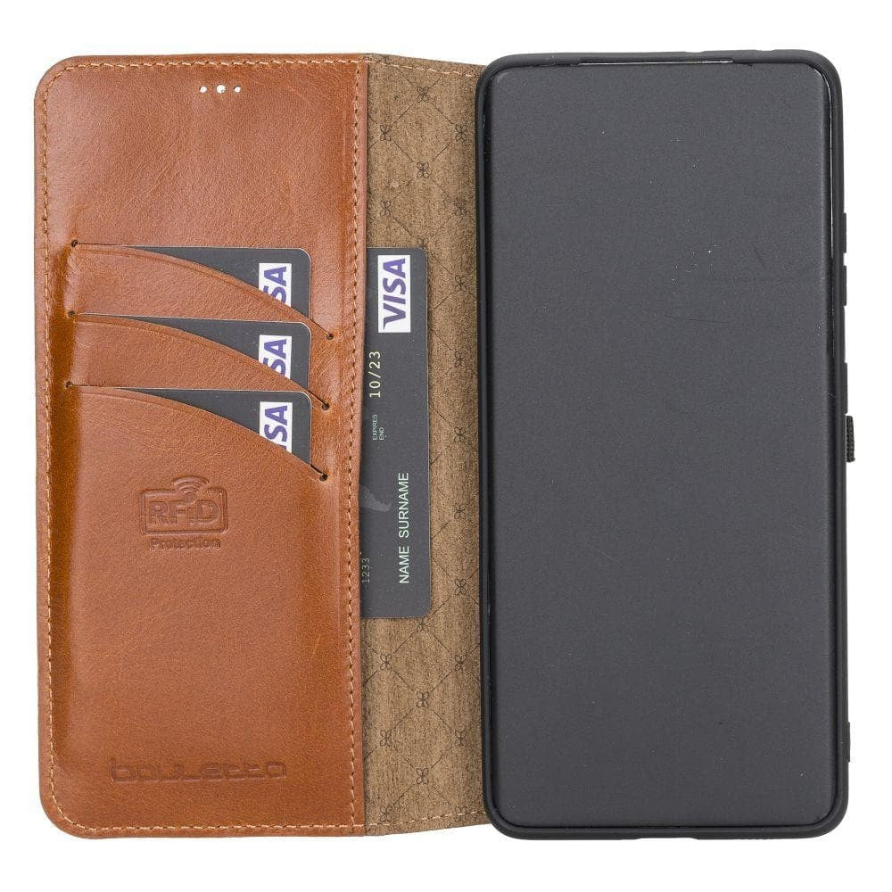 BOULETTA WALLET FOLIO CASE ID SLOT MIT RFID SAMSUNG GALAXY S21 ULTRA - Tan