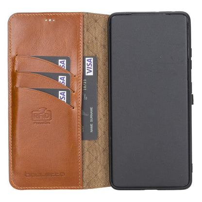 BOULETTA WALLET FOLIO CASE ID SLOT MIT RFID SAMSUNG GALAXY S21 ULTRA - Tan