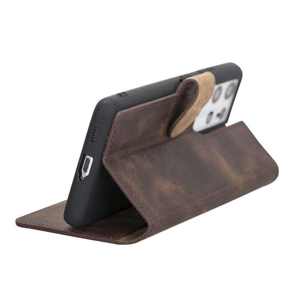 BOULETTA WALLET FOLIO CASE ID SLOT MIT RFID SAMSUNG GALAXY S21 ULTRA - Dark Brown