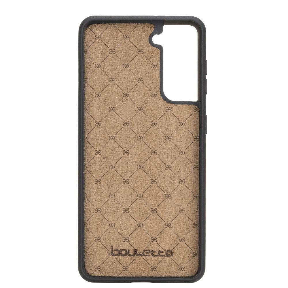BOULETTA FLEX COVER BACK LEDER CASE MIT KARTENFACH FÜR SAMSUNG GALAXY S21 Rustic Tan