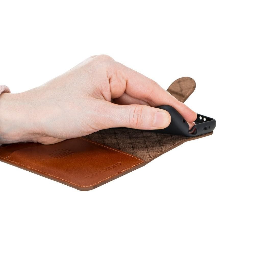 BOULETTA WALLET FOLIO CASE ID SLOT MIT RFID SAMSUNG GALAXY S21 - Tan