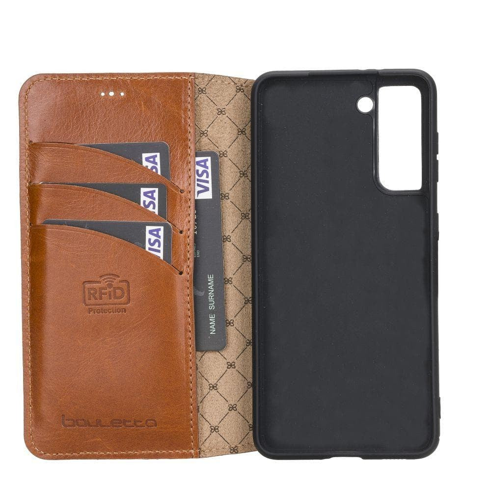 BOULETTA WALLET FOLIO CASE ID SLOT MIT RFID SAMSUNG GALAXY S21 - Tan