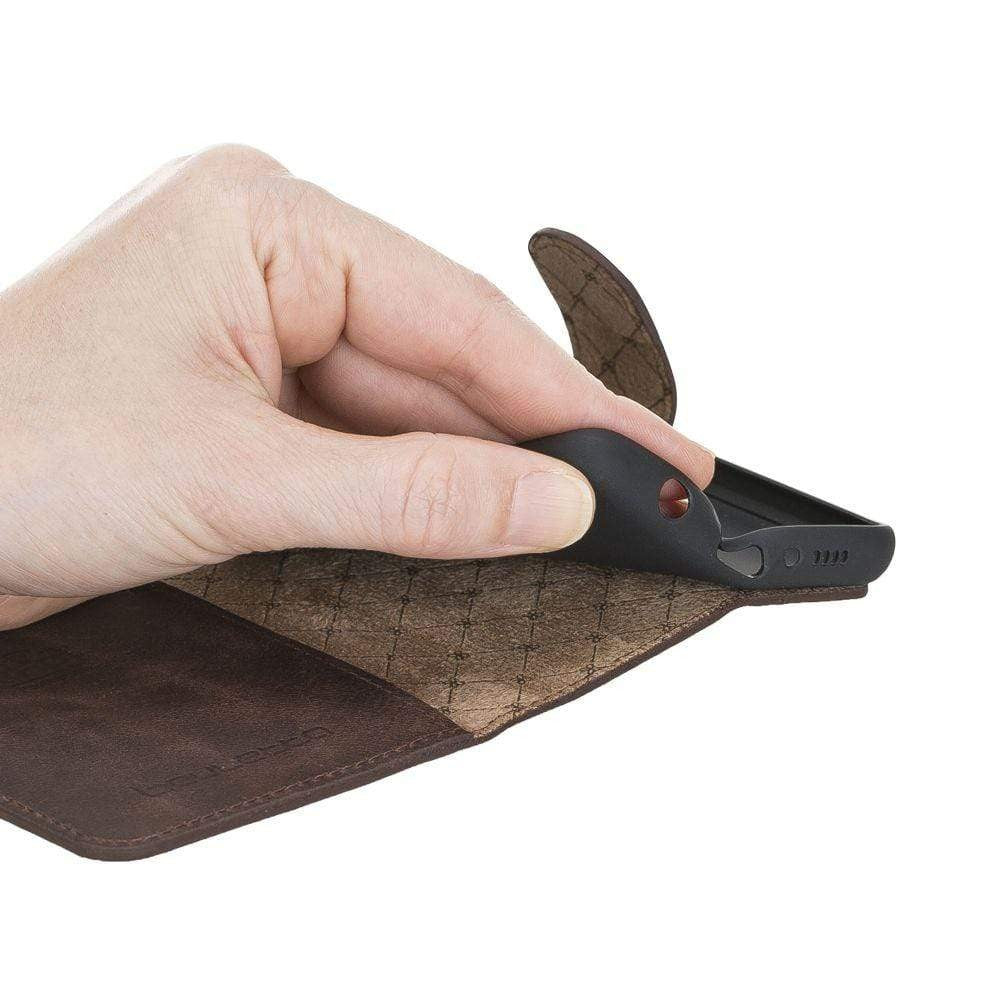 BOULETTA WALLET FOLIO CASE ID SLOT MIT RFID SAMSUNG GALAXY S21 - Dark Brown