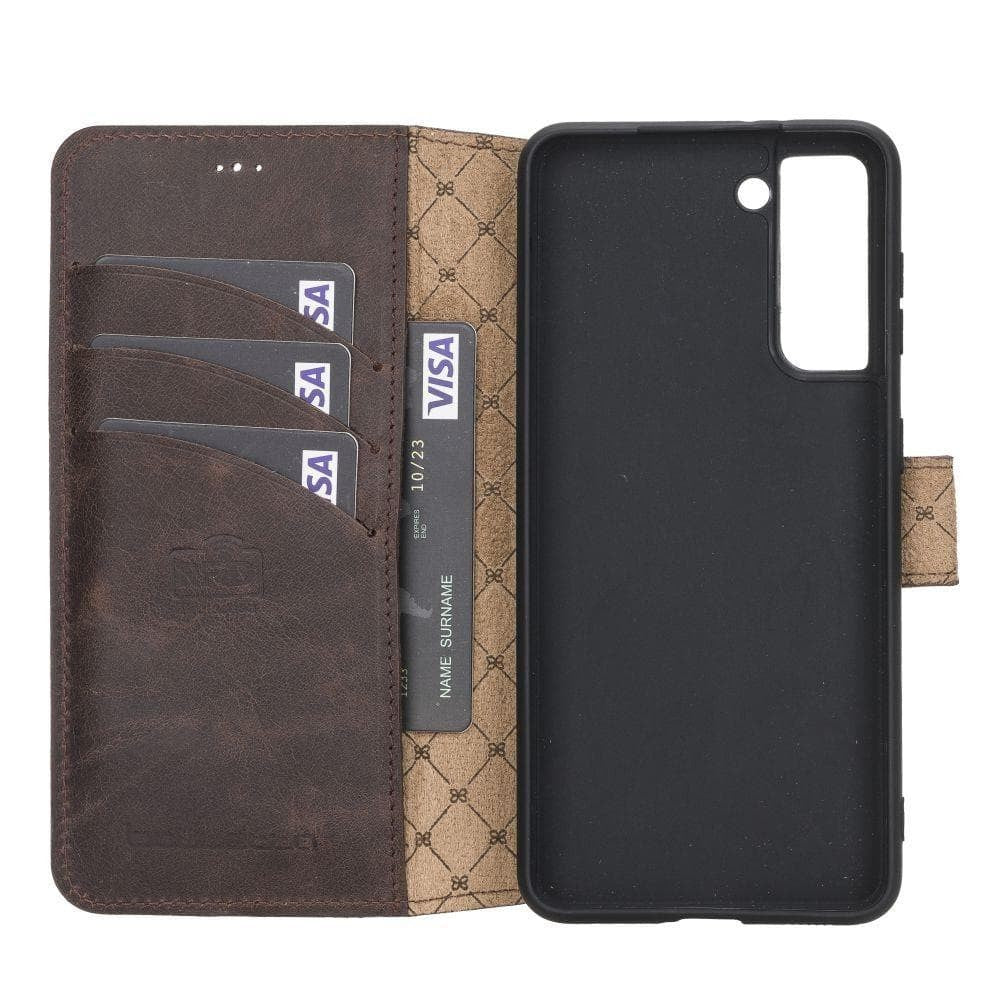 BOULETTA WALLET FOLIO CASE ID SLOT MIT RFID SAMSUNG GALAXY S21 - Dark Brown