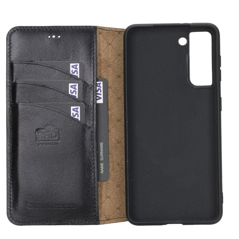 BOULETTA WALLET FOLIO CASE ID SLOT MIT RFID SAMSUNG GALAXY S21 - Black