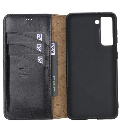 BOULETTA WALLET FOLIO CASE ID SLOT MIT RFID SAMSUNG GALAXY S21 - Black