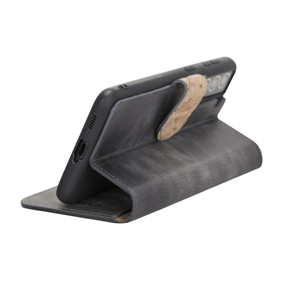 BOULETTA WALLET FOLIO CASE ID SLOT MIT RFID SAMSUNG GALAXY S21- Gray