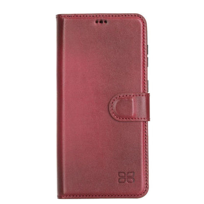 BOULETTA MAGNETISCHE ABNEHMBARE HANDYHÜLLE AUS LEDER MIT RFID-BLOCKER FÜR SAMSUNG GALAXY S21 - Burnished Red