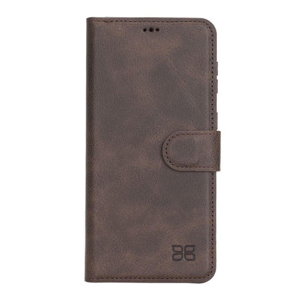 BOULETTA MAGNETISCHE ABNEHMBARE HANDYHÜLLE AUS LEDER MIT RFID-BLOCKER FÜR SAMSUNG GALAXY S21 TIGUAN BROWN