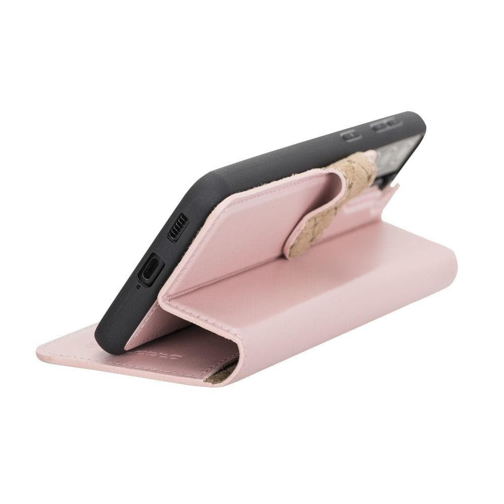 BOULETTA MAGNETISCHE ABNEHMBARE HANDYHÜLLE AUS LEDER MIT RFID-BLOCKER FÜR SAMSUNG GALAXY S21 | Detachable Wallet - Pink