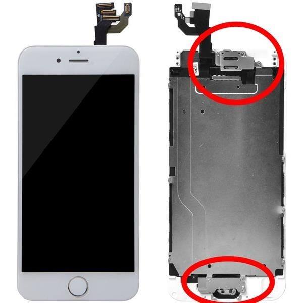 iPhone 6 Plus Oem LCD Display Weiss Vormontiert