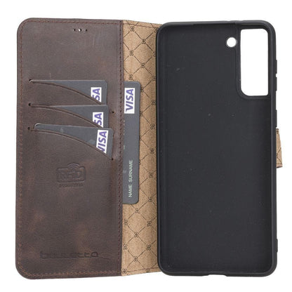 BOULETTA WALLET FOLIO CASE ID SLOT MIT RFID SAMSUNG GALAXY S21 PLUS - Dark Brown