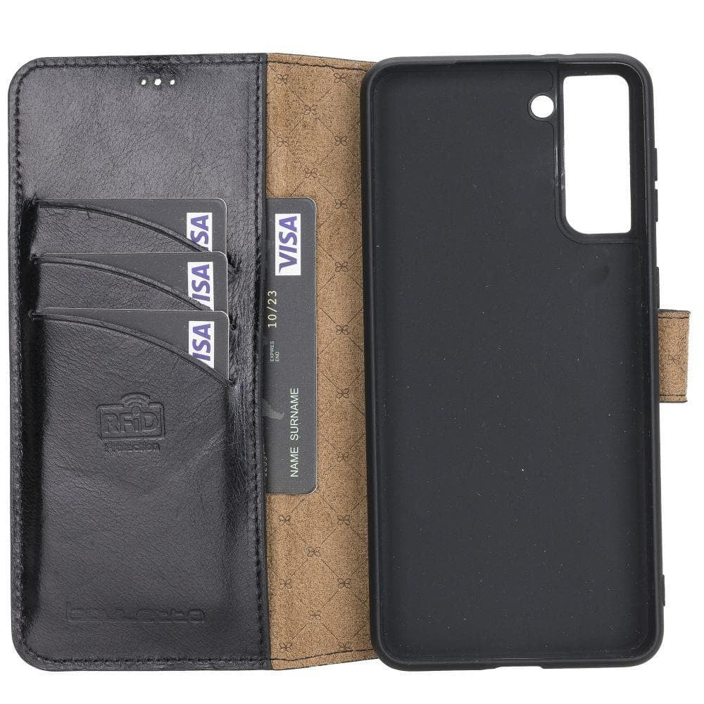 BOULETTA WALLET FOLIO CASE ID SLOT MIT RFID SAMSUNG GALAXY S21 PLUS - Black