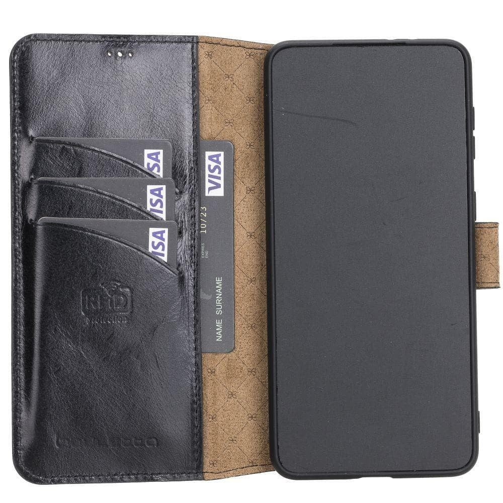 BOULETTA WALLET FOLIO CASE ID SLOT MIT RFID SAMSUNG GALAXY S21 PLUS - Black