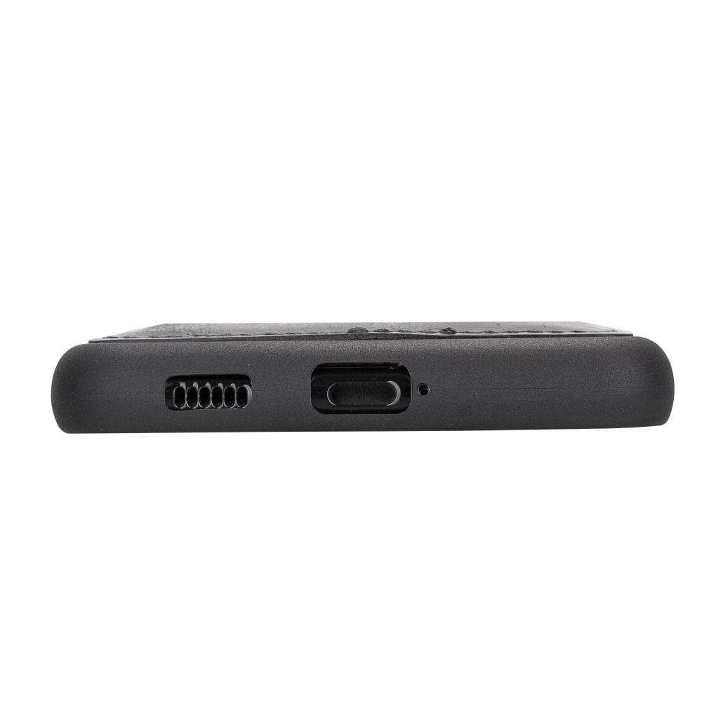 BOULETTA FLEX COVER BACK LEDER CASE MIT KARTENFACH FÜR SAMSUNG GALAXY S21 PLUS - Black