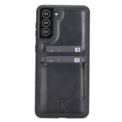BOULETTA FLEX COVER BACK LEDER CASE MIT KARTENFACH FÜR SAMSUNG GALAXY S21 PLUS - Black