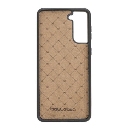 BOULETTA FLEX COVER BACK LEDER CASE MIT KARTENFACH FÜR SAMSUNG GALAXY S21 PLUS - Dark Brown