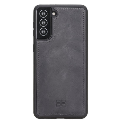 BOULETTA MAGNETISCHE ABNEHMBARE HANDYHÜLLE AUS LEDER MIT RFID-BLOCKER FÜR SAMSUNG GLAXY S21 PLUS - Grey