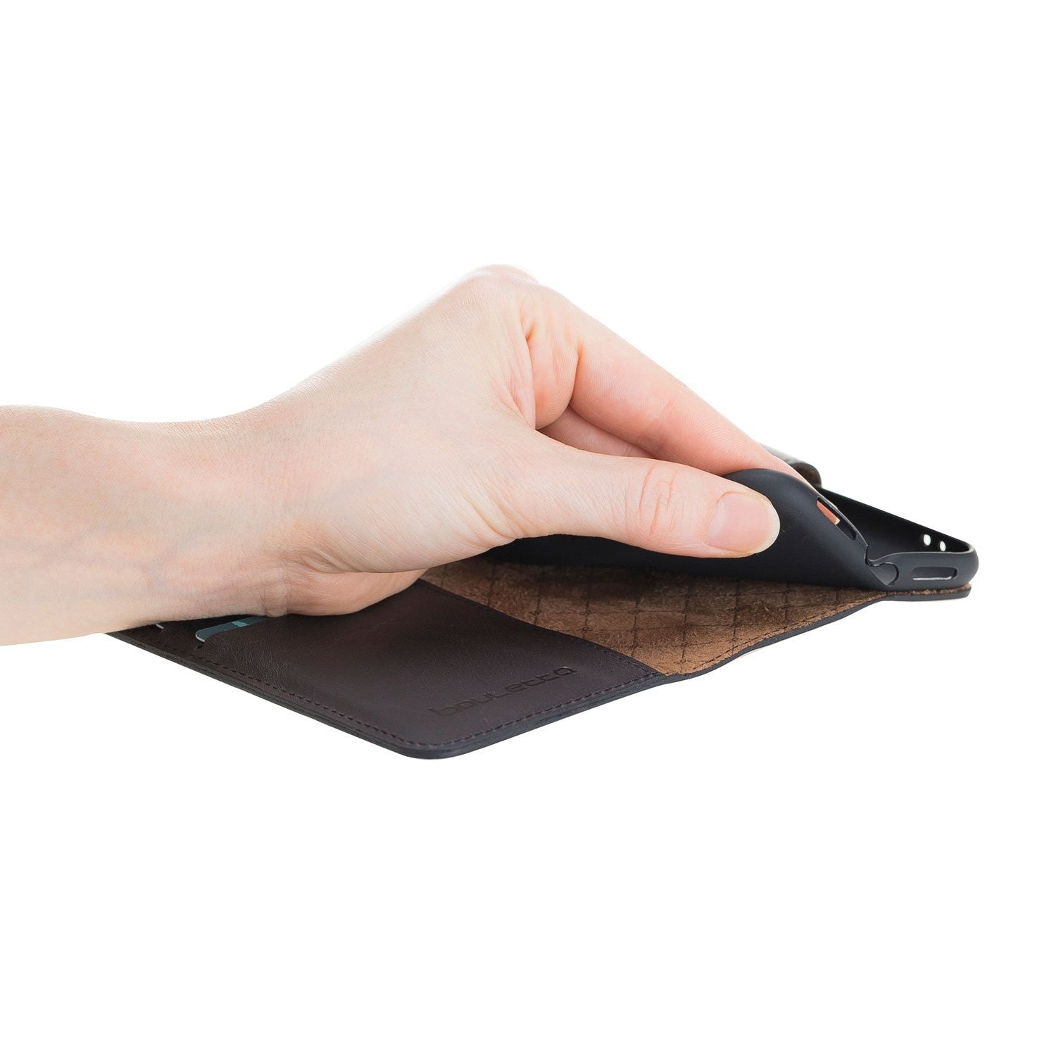 Bouletta Wallet Folio Ledertasche mit ID - Slot für Apple iPhone XS MAX - Tiana Schwarz