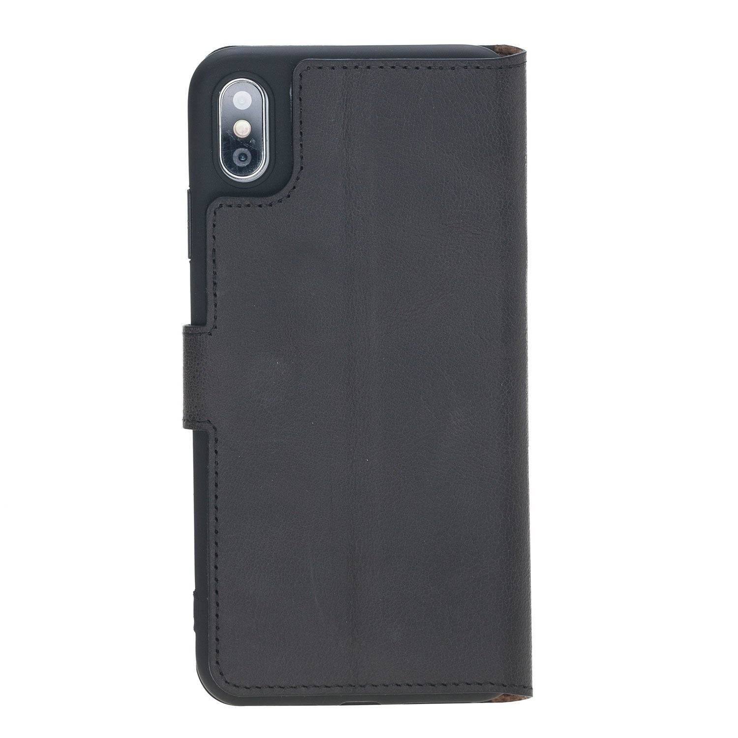 Bouletta Wallet Folio Ledertasche mit ID - Slot für Apple iPhone XS MAX - Tiana Schwarz