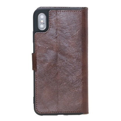 Bouletta Wallet Folio Ledertasche mit ID - Slot für Apple iPhone XS MAX - Vesselle Braun