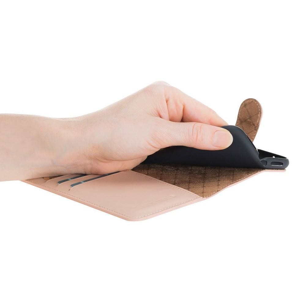 Bouletta Wallet Folio Ledertasche mit ID - Slot für Apple iPhone XS MAX - Nude