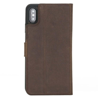 BOULETTA MAGNETISCHE ABNEHMBARE HANDYHÜLLE AUS LEDER  FÜR IPHONE XS MAX - ANTIC BROWN