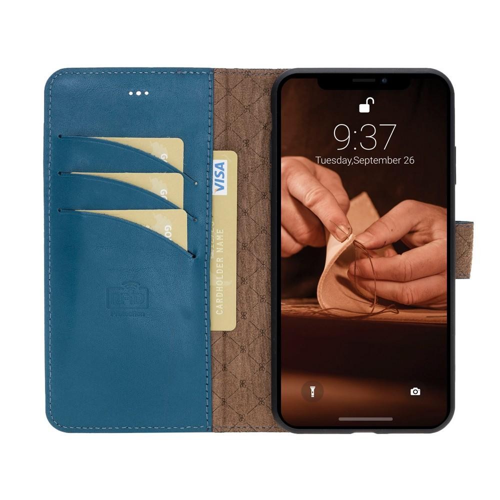 BOULETTA MAGNETISCHE ABNEHMBARE HANDYHÜLLE AUS LEDER MIT RFID-BLOCKER  FÜR IPHONE XS MAX - Burnished Navy Blue