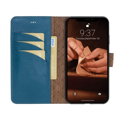 BOULETTA MAGNETISCHE ABNEHMBARE HANDYHÜLLE AUS LEDER MIT RFID-BLOCKER  FÜR IPHONE XS MAX - Burnished Navy Blue