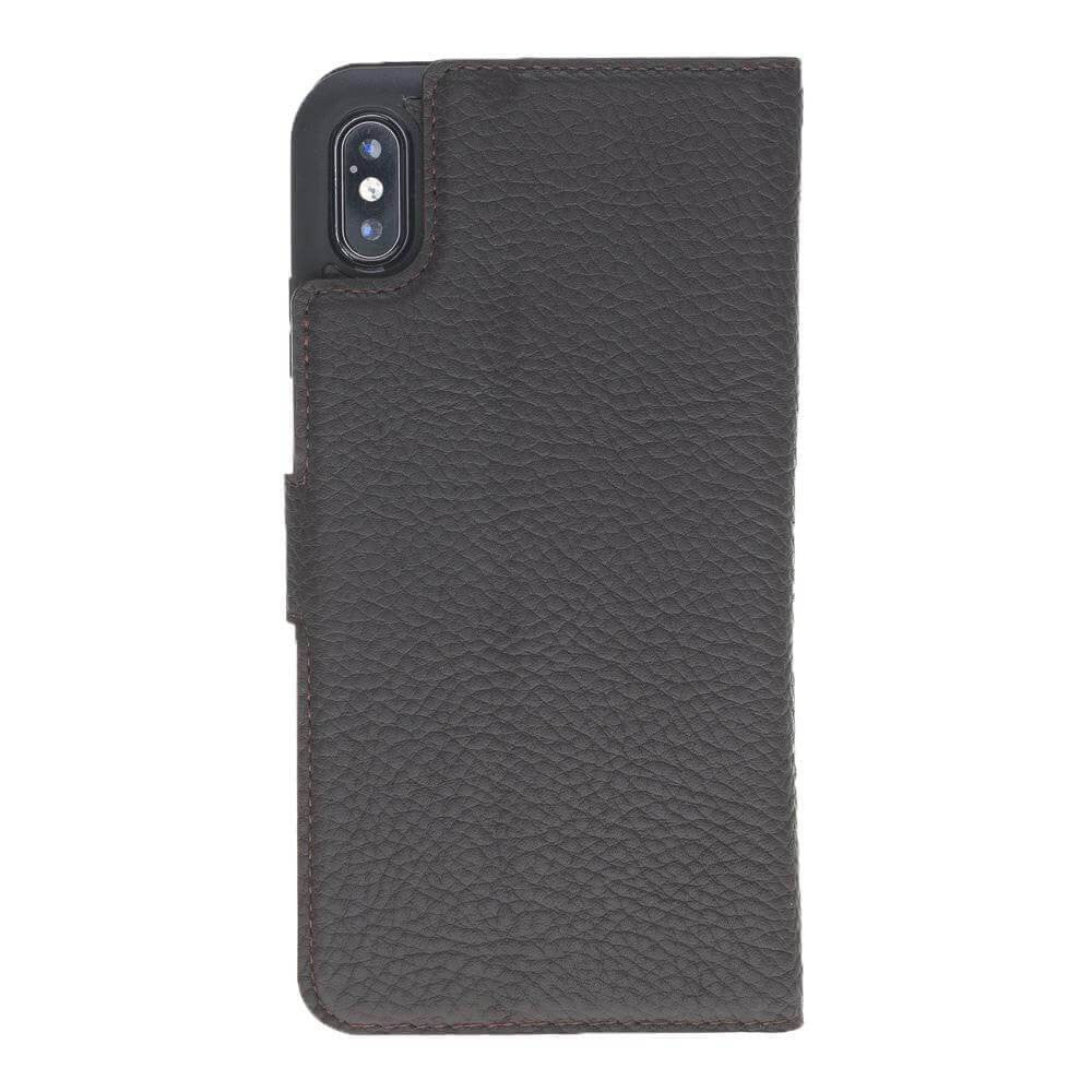 BOULETTA MAGNETISCHE ABNEHMBARE HANDYHÜLLE AUS LEDER MIT RFID-BLOCKER  FÜR IPHONE XS MAX -Floater Dark Brown