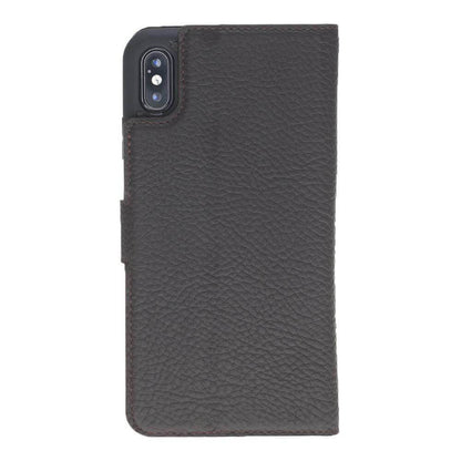 BOULETTA MAGNETISCHE ABNEHMBARE HANDYHÜLLE AUS LEDER MIT RFID-BLOCKER  FÜR IPHONE XS MAX -Floater Dark Brown