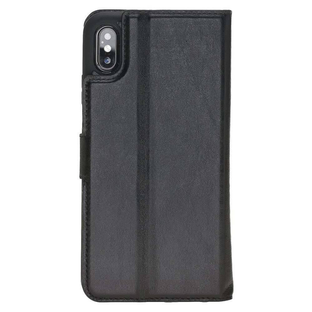 BOULETTA MAGNETISCHE ABNEHMBARE HANDYHÜLLE AUS LEDER MIT RFID-BLOCKER  FÜR IPHONE XS MAX -Rustic Black